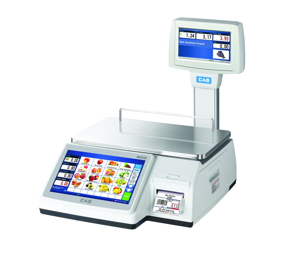 CAS CL7200 Touchscreen Label Printing Scale