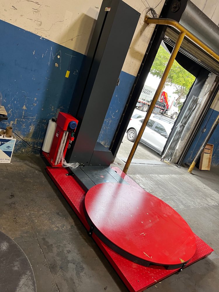 PSW-ECO wrapper installed beside a loading door